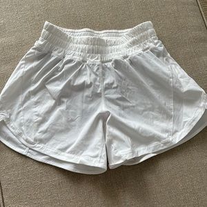 Lululemon white shorts. Size 6. Mid rise.